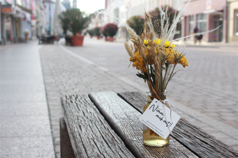 Lonely Bouquet Day Aktion in Speyer 2021