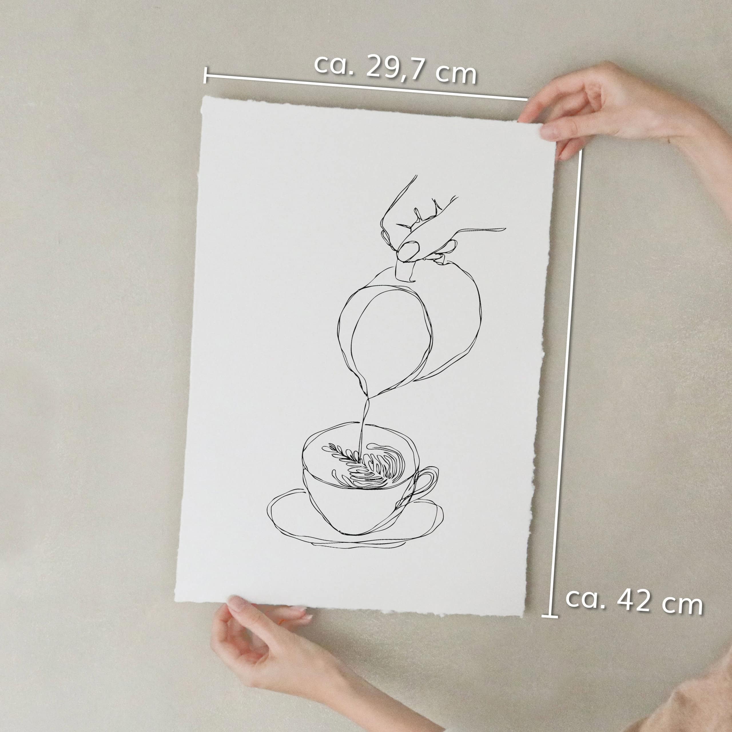 heylittlegreen-Kunstdrucke-Artprints-handgeschöptes Büttenpapier-Kaffee-Cafe-Barista-Latte-Art-Kaffeeliebhaber-Geschenk-4