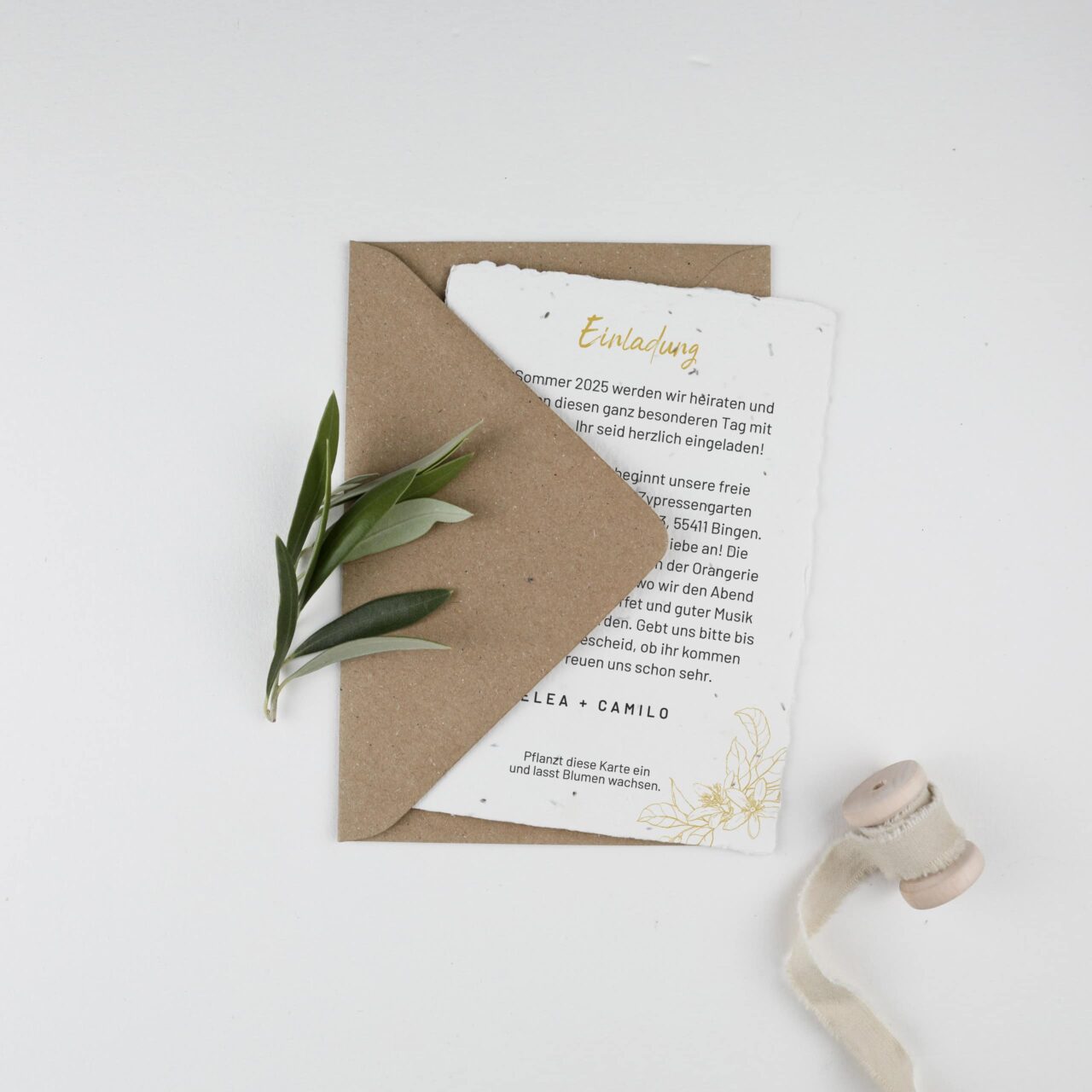 Mediterrane Hochzeitspapeterie aus der Serie 