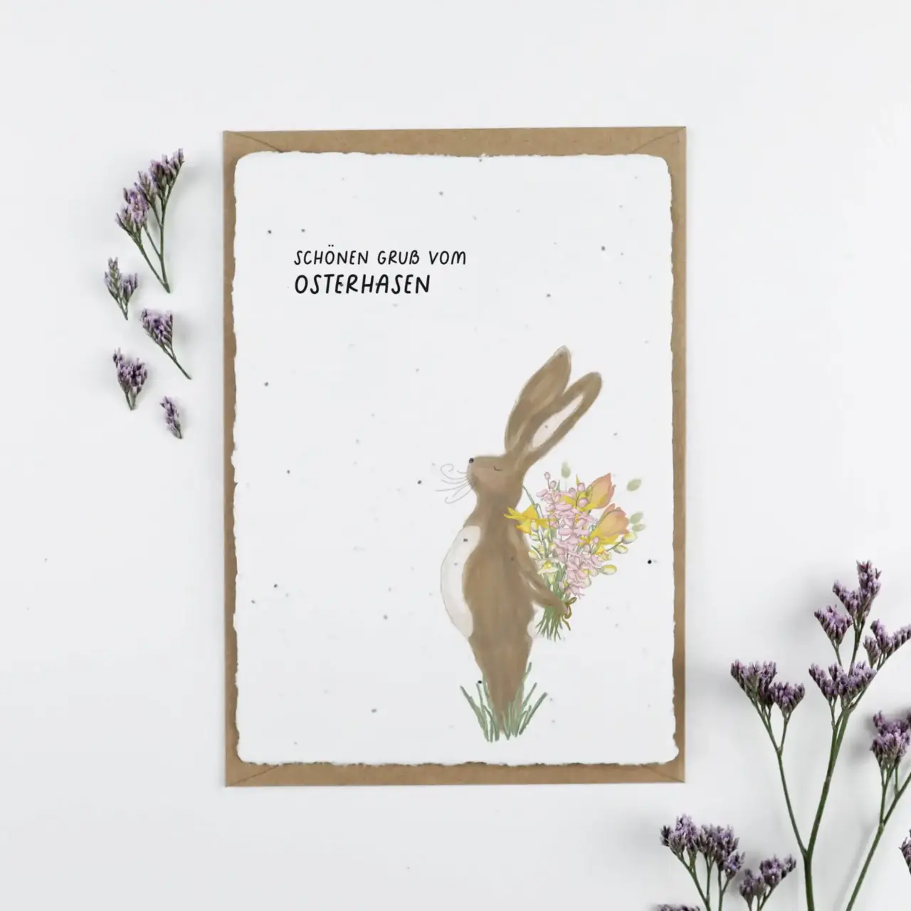 Samenkarte "Gruß vom Osterhasen"