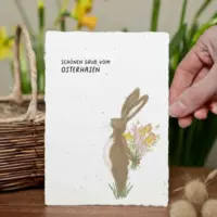 heylittlegreen-handgeschöpftes Saatpapier-Osterkarte-Gruß vom Osterhasen (3)