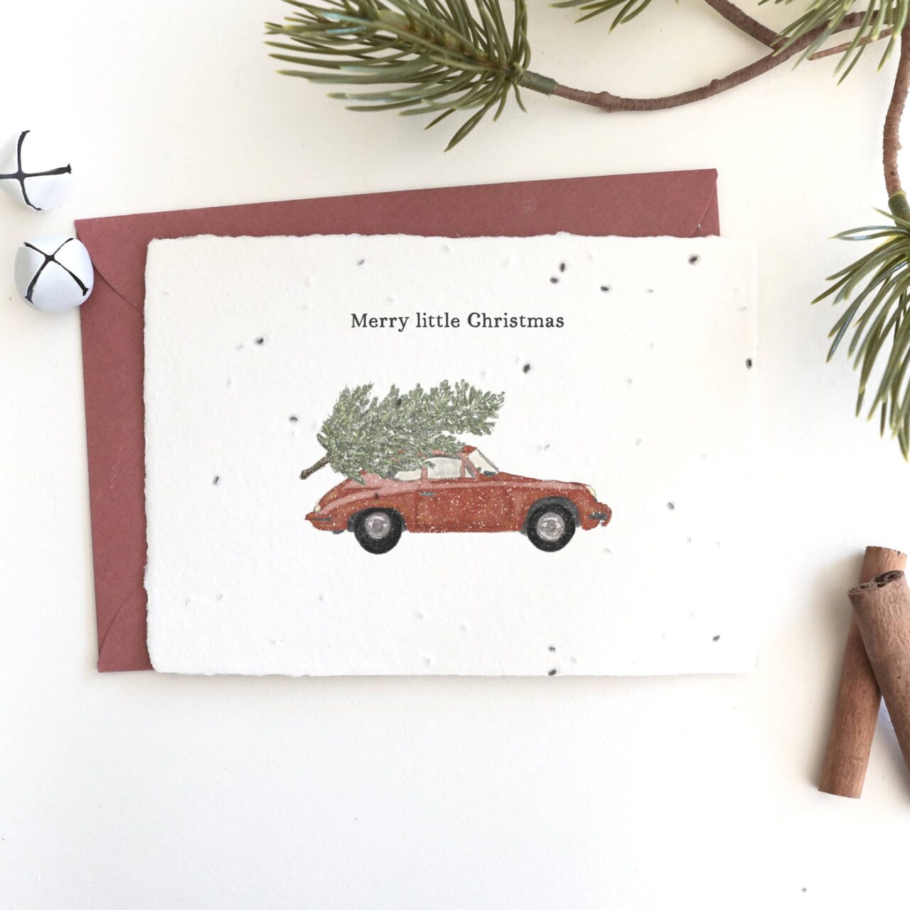 Samenkarte "Merry little Christmas"