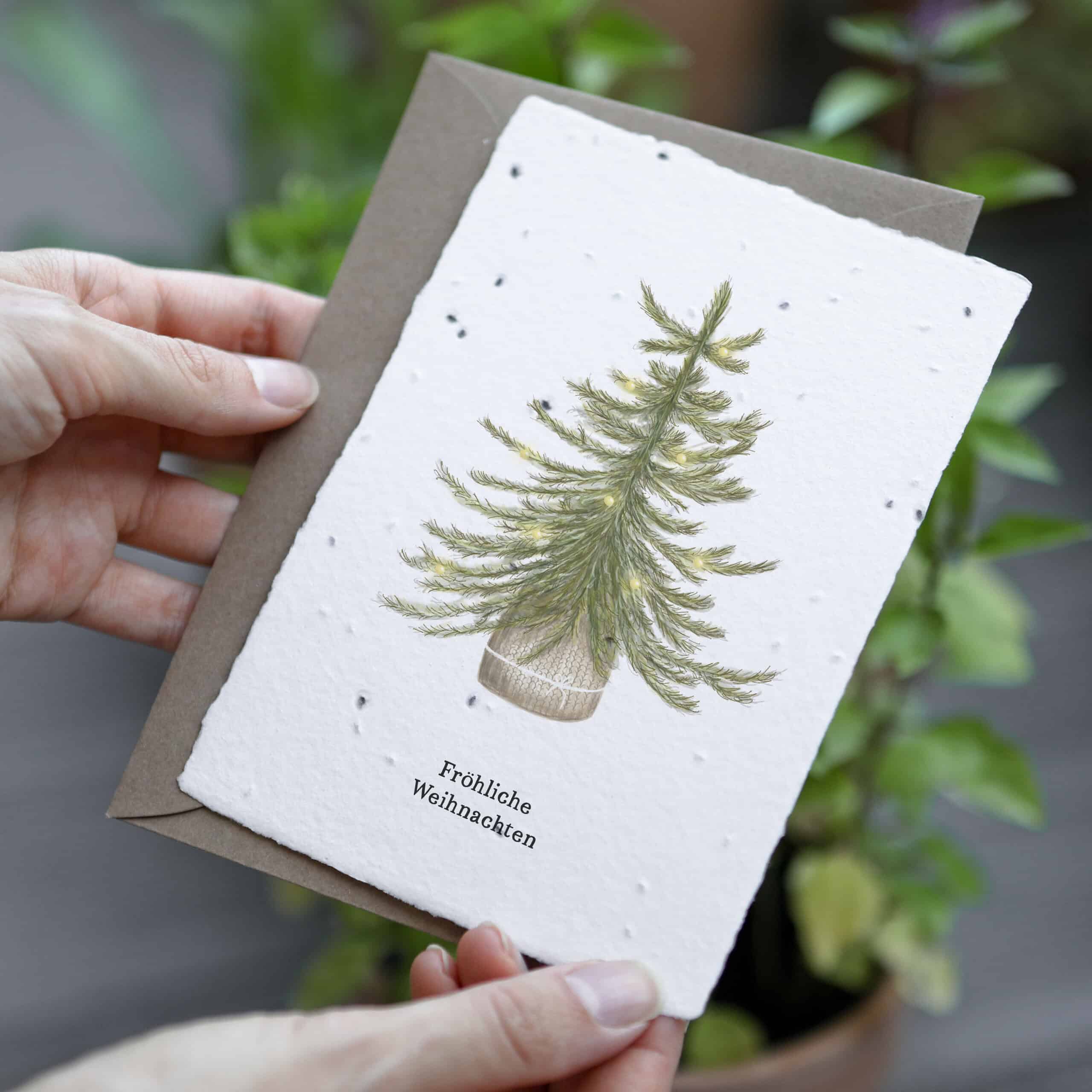 heylittlegreen-handgeschöpftes Saatpapier-Weihnachten-Weihnachtskarte-Weihnachtsbaum (2)