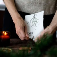 heylittlegreen-handgeschöpftes Saatpapier-Weihnachtskarten-Zimtbasilikum-Wachsende Weihnachtspost (7)