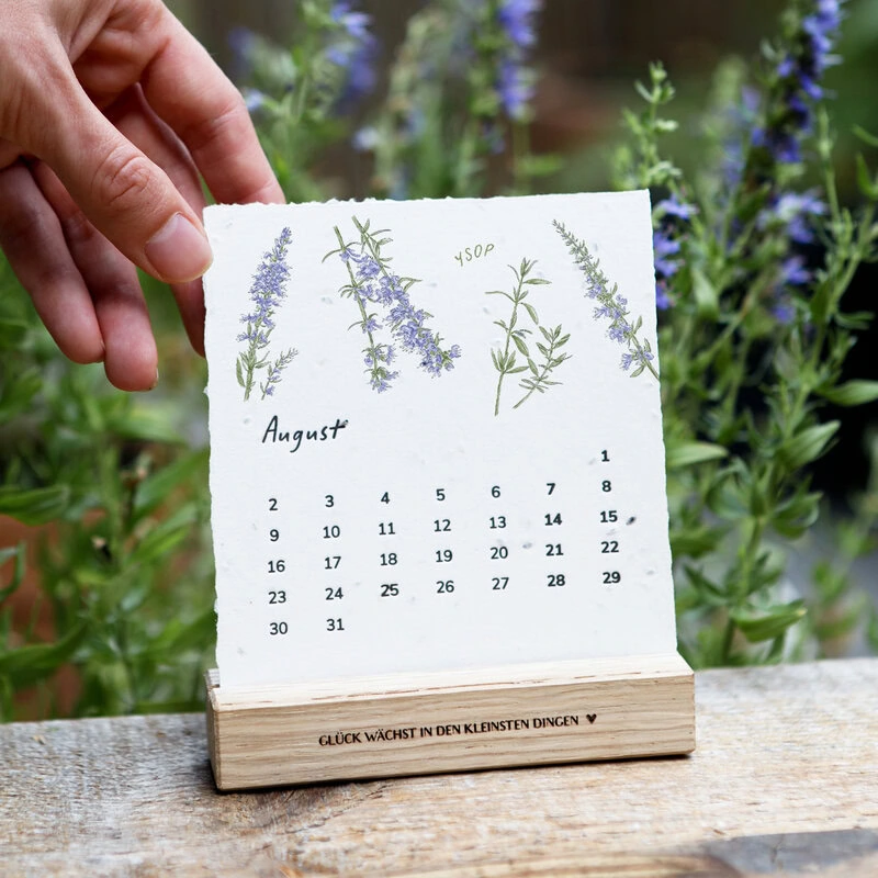 Nachfüll-Set Kalender 2027 "Glück schlägt Wurzeln" (ohne Sockel) – Bild 6